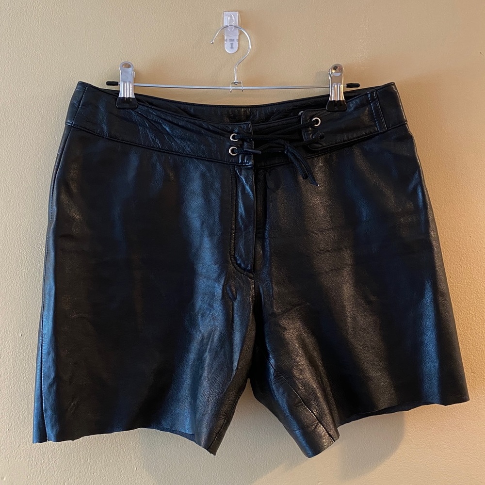 Vintage leather shorts